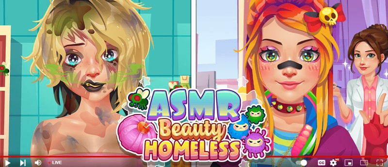 ASMR Beauty Homeless - Play Game for Relaxing Dress-up & Simulation