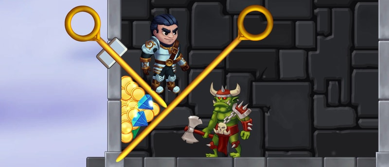 Help the Hero - Juego de rompecabezas de física gratis
