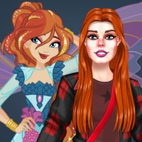 RedHaired Fairy Fantasy vs Reality - Dress-up Game for Girls