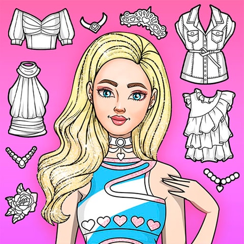 Girl Coloring Dress Up Juegos - Juega Gratis y Crea Dibujos