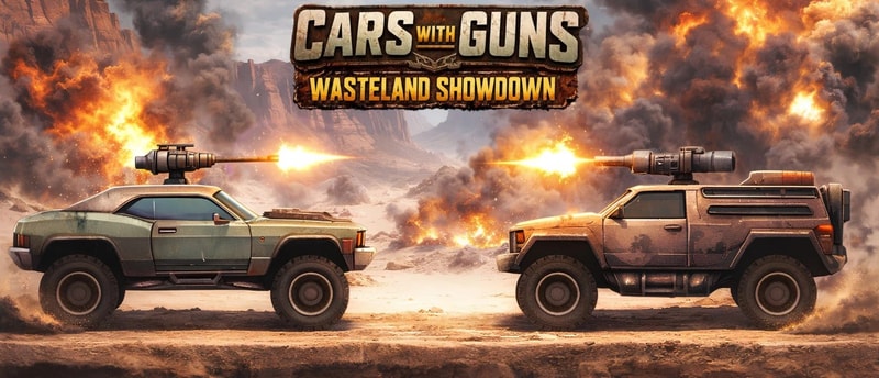 Cars with Guns: Wasteland Showdown - Juego de carreras y batalla en línea