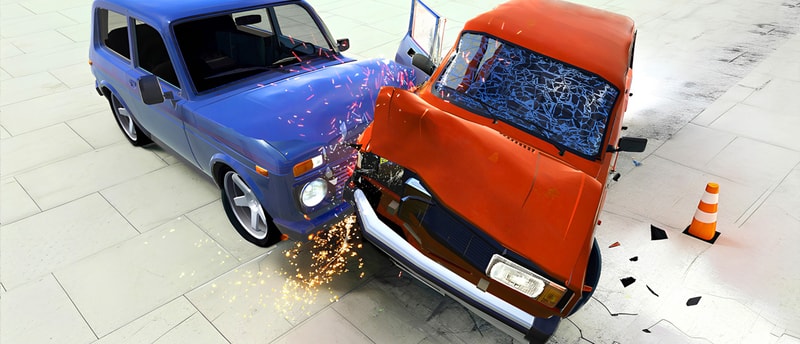 Beam Drive Car Crash Test Simulator