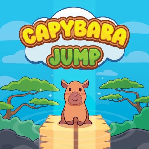Capybara Jump: Juego de saltar y apilar en línea gratis