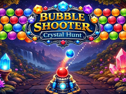 Bubble Shooter Crystal Hunt - Play Free Bubble Puzzle Game
