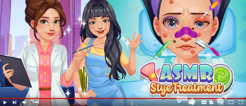 ASMR Stye Treatment - Play Free Medical Care & Dress-up Game