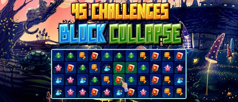 45 Challenges Block Collapse - Free Puzzle Game to Play and Win