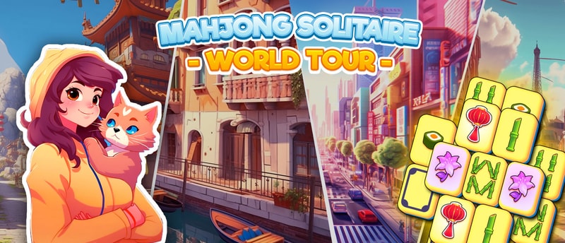 Mahjong Solitaire World Tour - Juega en línea gratis