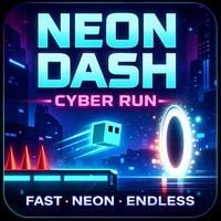 Neon Dash: Cyber Run - Free Endless Runner Game