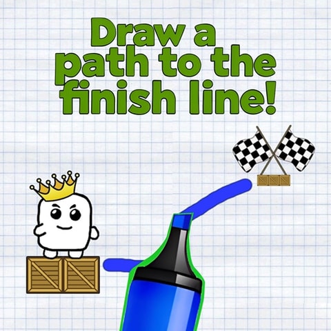 Draw a Path to the Finish Line - Fun Puzzle Game to Play Online