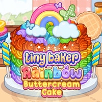 Tiny Baker Rainbow Buttercream Cake - Play Cooking Game Online