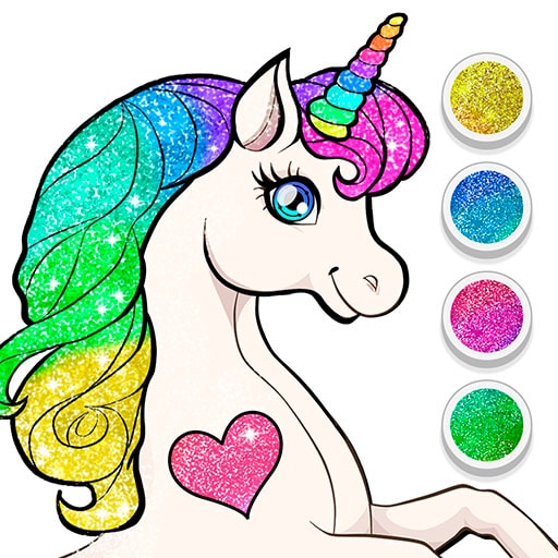Unicorn Dress Up Coloring Book - Play Free Coloring & Dress Up Game for Girls