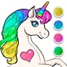 Unicorn Dress Up Coloring Book - Play Free Coloring & Dress Up Game for Girls