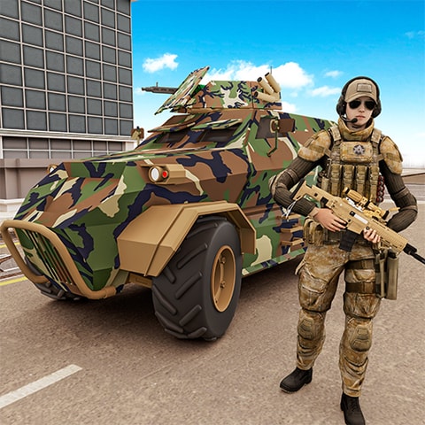Us Army Car Games: Simulador de Camiones de Guerra 3D