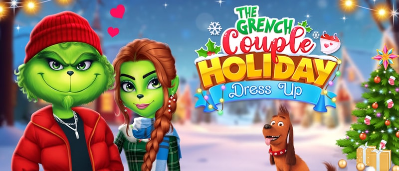 The Grench Couple Holiday Dress up