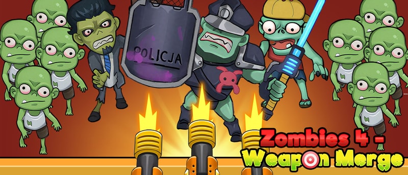 Zombies Weapon Merge 4 - Free Shooting Strategy Game
