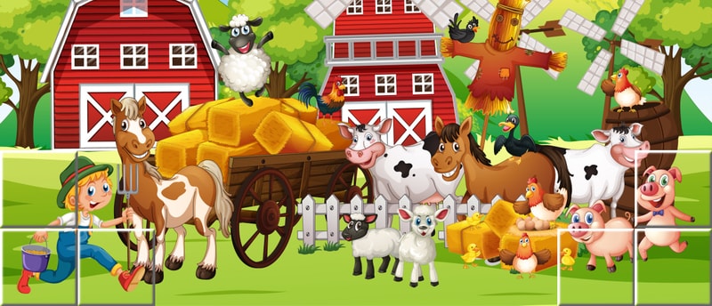 Farm Pic Tetriz - Juego de Rompecabezas y Tetris en línea gratis