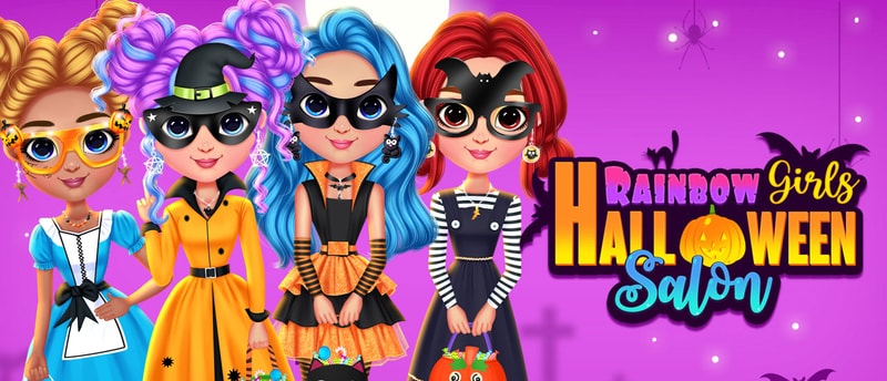 Rainbow Girls Halloween Salon