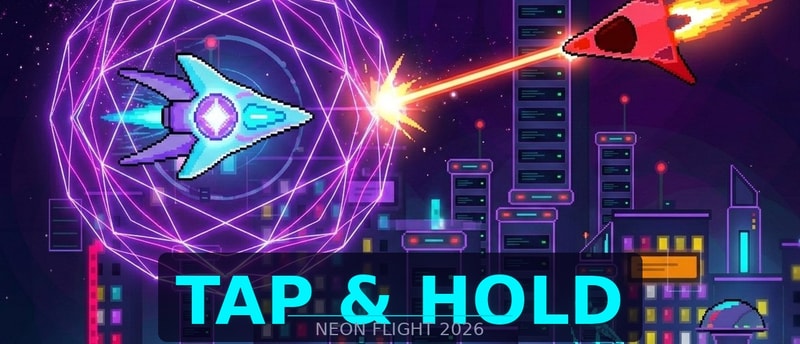 Tap-Hold Çılgın Neon Cyberpunk Uçuş Oyunu - Ücretsiz Oyna