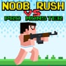 Noob Rush vs Pro Monsters - Exciting Endless Runner Game