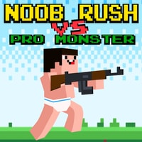 Noob Rush vs Pro Monsters - Exciting Endless Runner Game