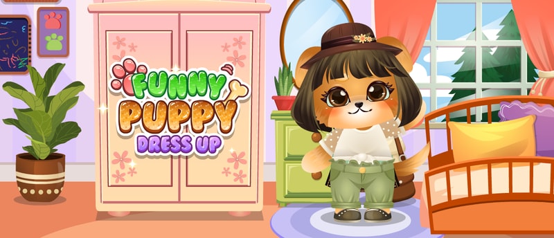 Funny Puppy Dressup - Juego de vestir perros divertidos gratis