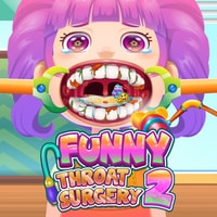 Funny Throat Surgery 2 - Play Free Dentist & Surgery Game