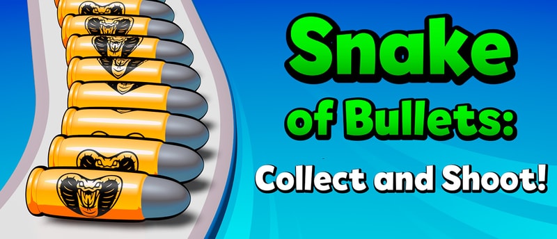 Snake of Bullets Collect and Shoot - Free Online Shooter & Runner Game