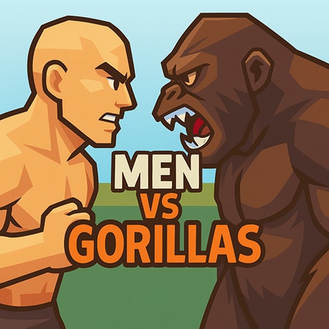 Men Vs Gorillas - Juego de Batalla y Evolución Gratis