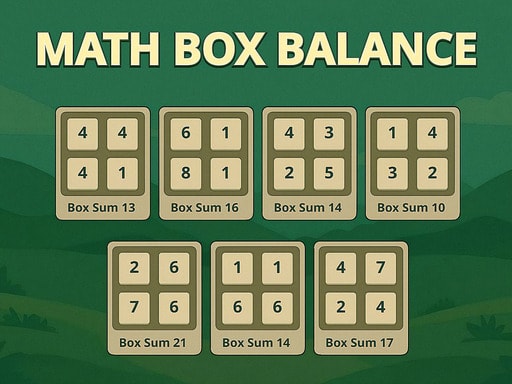Math Box Balance - Play Puzzle Game for Brain Teasers and Educational Fun