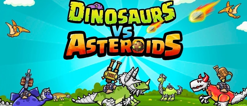Dinosaurs vs Asteroids - Play Free Action Game Online