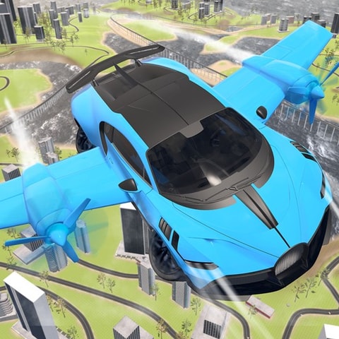 Real Sports Flying Car 3D - Ücretsiz Oyna ve Yarış