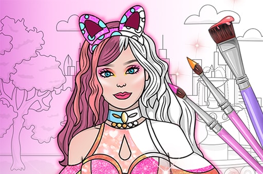 Dress Up & Coloring Book Games for Girls – Free Offline Play