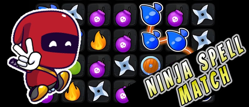 Ninja Spell Match - Free Match-3 Puzzle & Ninja Action Game