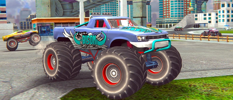 Monster Truck Stunts Free Racing Game - Play Offroad & Stunt Driving