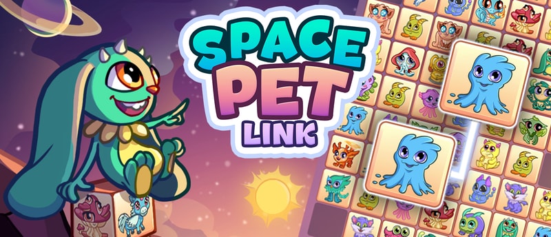 Space Pet Link - Free Online Match-3 Puzzle Game