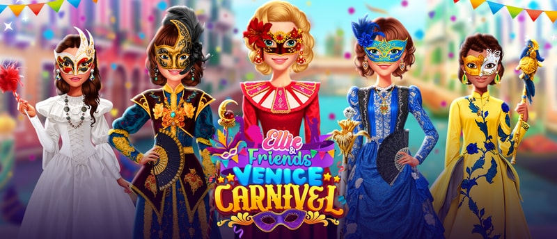 Ellie and Friends Venice Carnival Dressup - Play Game Online for Free