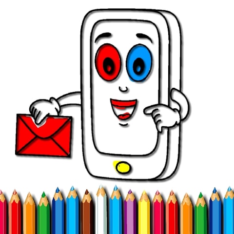 Mobile Phone Coloring Book - Ücretsiz Çocuk Boyama Oyunu