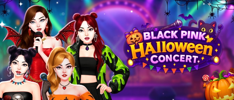 Black Pink Halloween Concert - Dress Up & Play Game