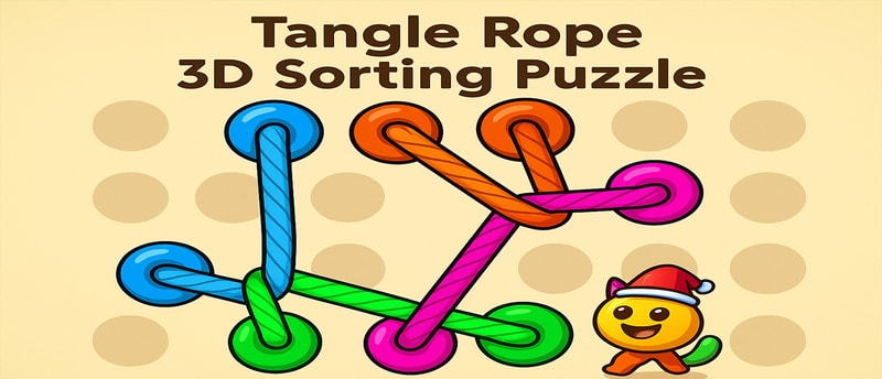Hazel Tangle Rope 3D: Sorting Puzzle
