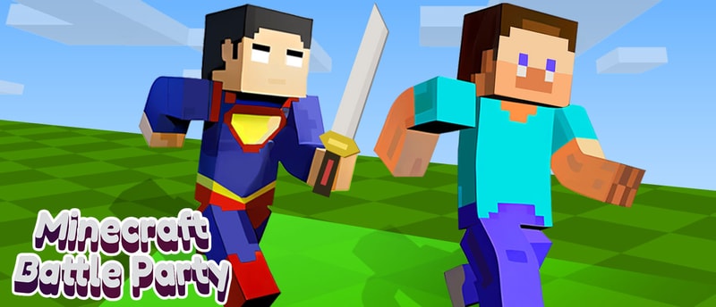 Minecraft Battle Party - Online Pixel Battle Game