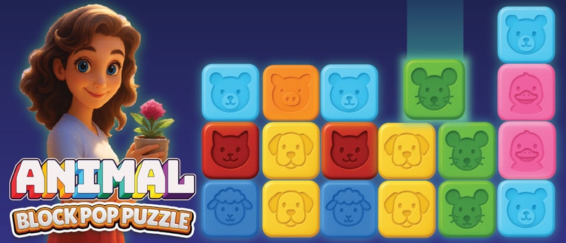 Animal Block Pop Puzzle Oyna - Ücretsiz Eşleştirme ve Birleştirme Oyunu