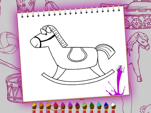 Coloring Book Toy Shop - Fun Painting Game for Kids