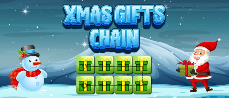 Xmas Gifts Chain - Free Puzzle Game to Play and Connect Blocks