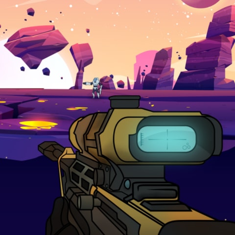 Galactic Sniper Oyna - 2D Uzay Nişancı Oyunu