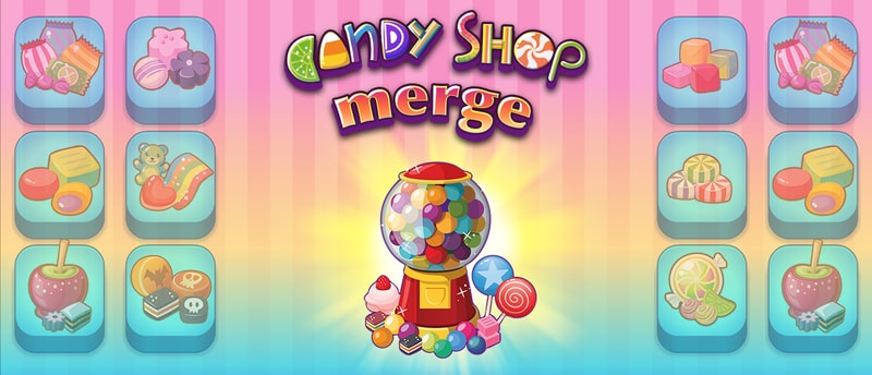 Candy Shop Merge - Fun Online Merge Game for Play and Relax