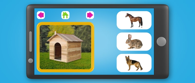 Who Lives Here - Fun Educational Animal Home Play Game for Kids