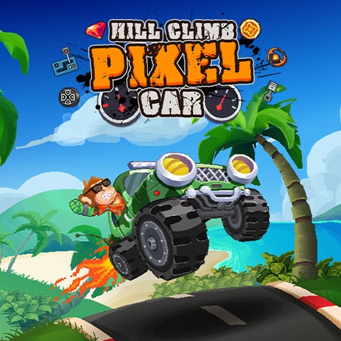 Hill Climb Pixel Car - Off-Road Yarışma Oyunu Oyna
