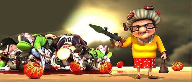 Grandma's Last Stand - Action Zombie Shooter Game