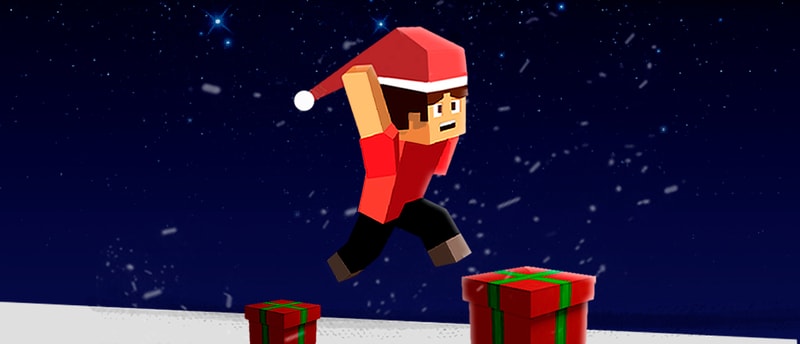 Parkour Block Xmas Special - Free Online Puzzle & Skill Game