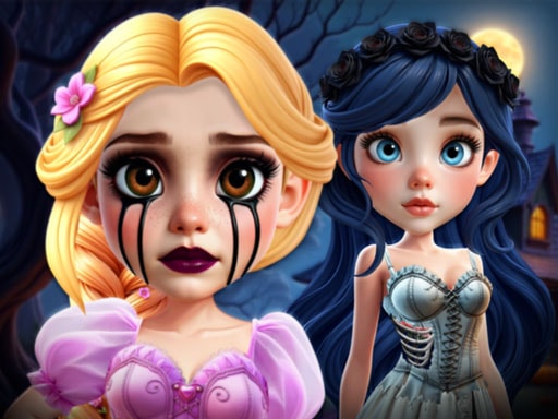 Boo-tiful Princess Match - Halloween Puzzle Dress-up Game